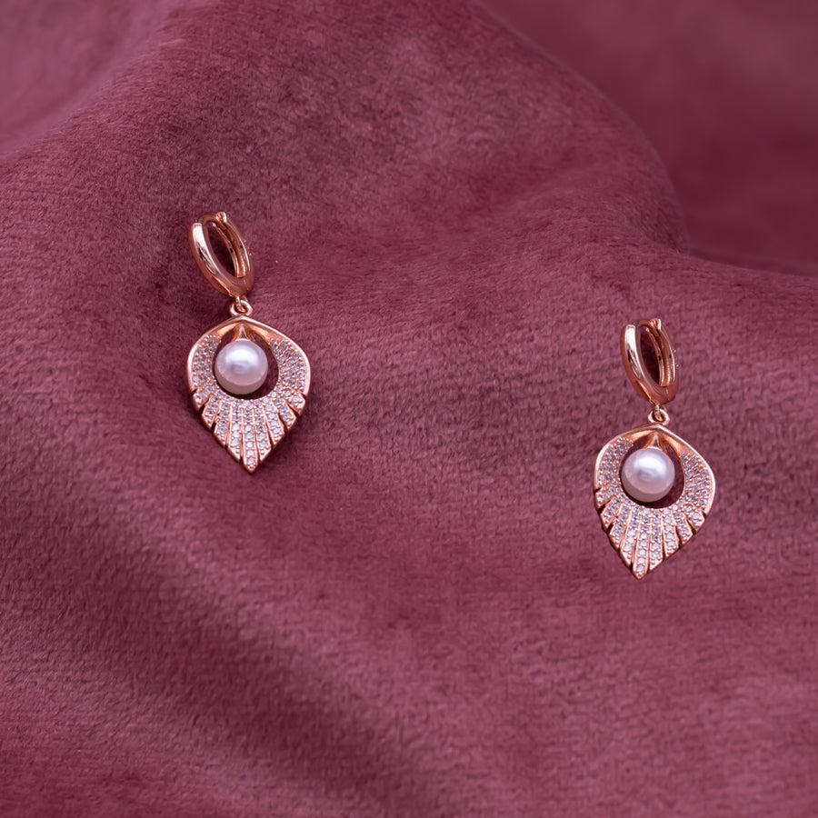 Evara’s Pearl Petal Earrings