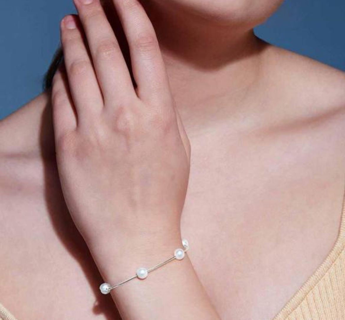 Pearl Orbit Bracelet Silver Version