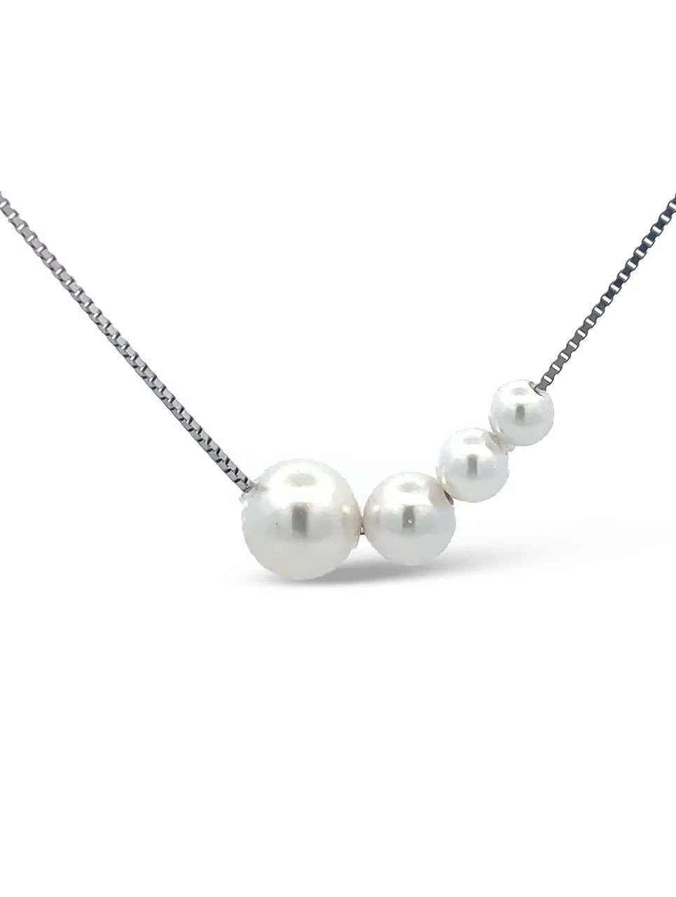Pearl drift necklace
