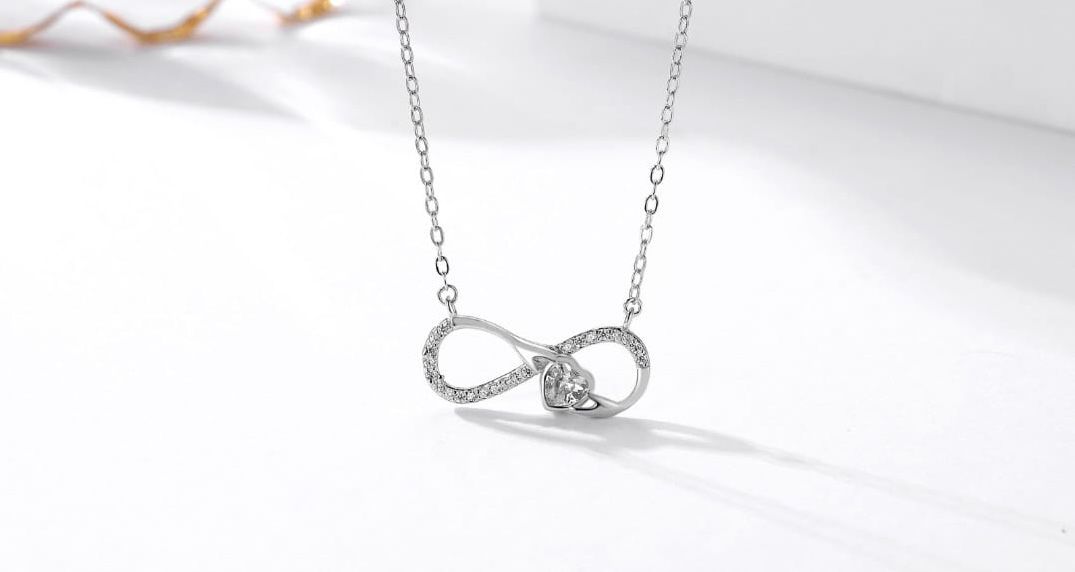 ETERNITY HEART PENDANT NECKLACE