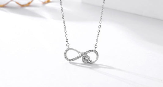 ETERNITY HEART PENDANT NECKLACE