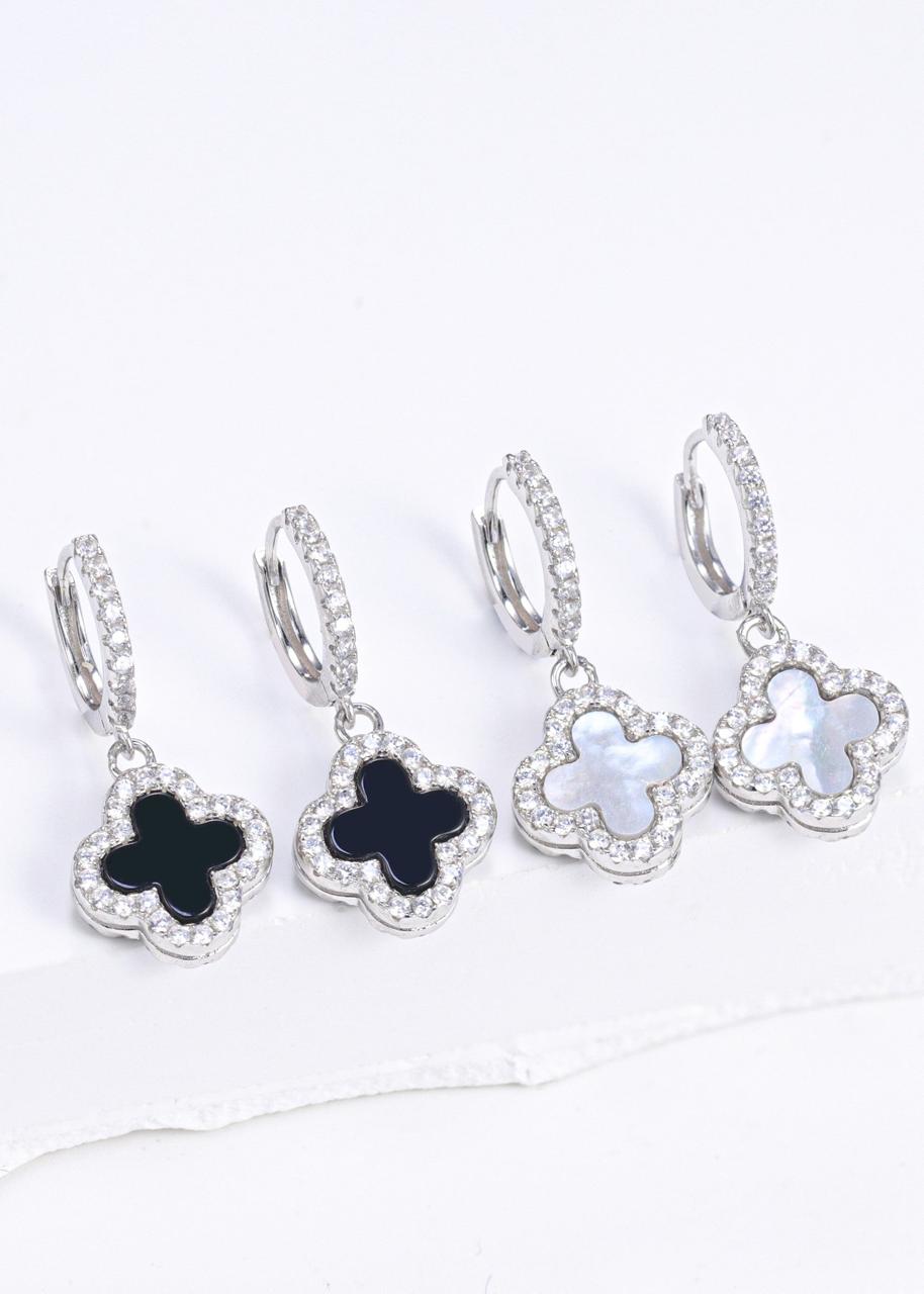 Two way Calm Clover Drop Earrings