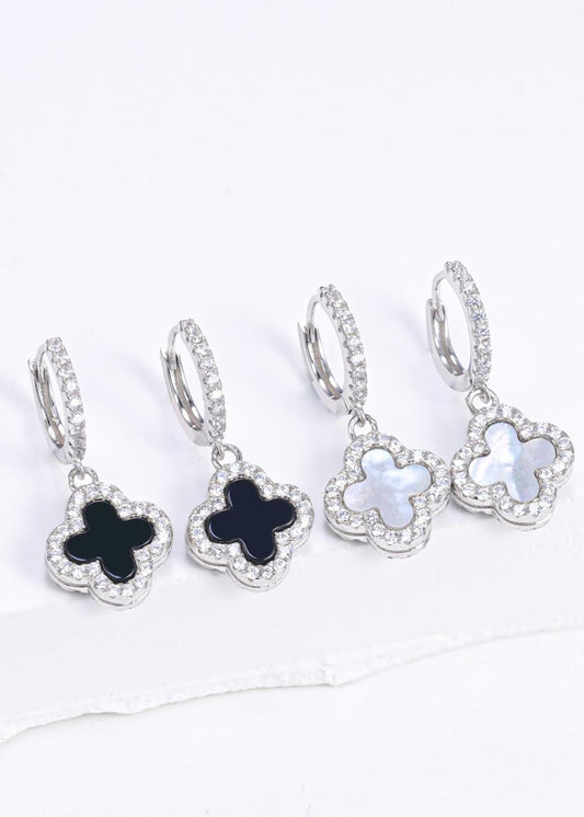 Two way Calm Clover Drop Earrings