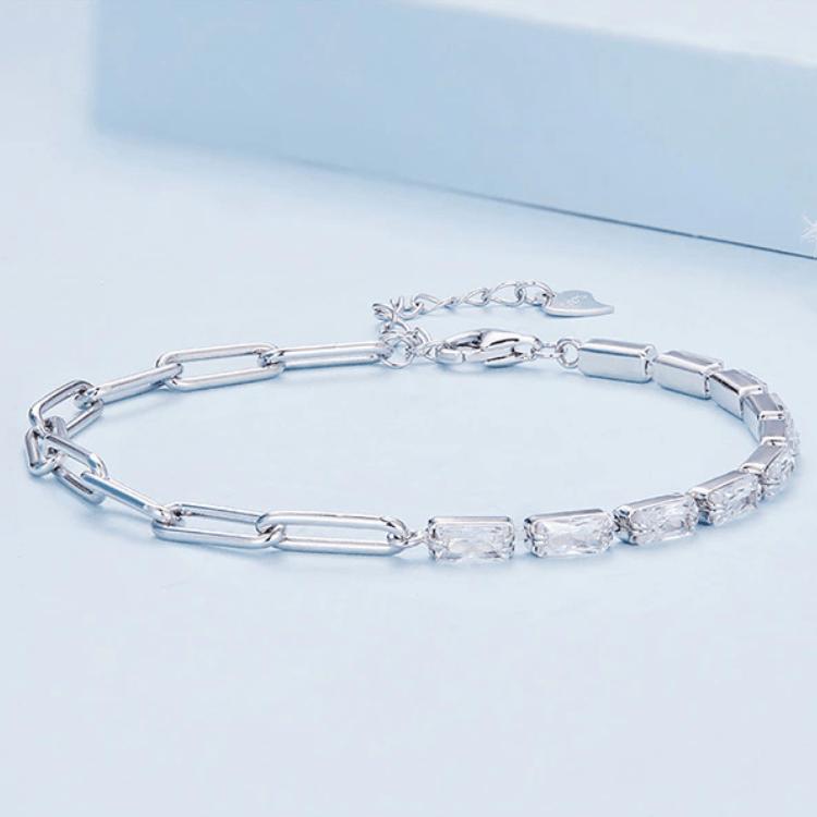 Half Tennis Bracelet – Baguette Edition