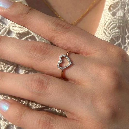 Rose Glow Heart Ring