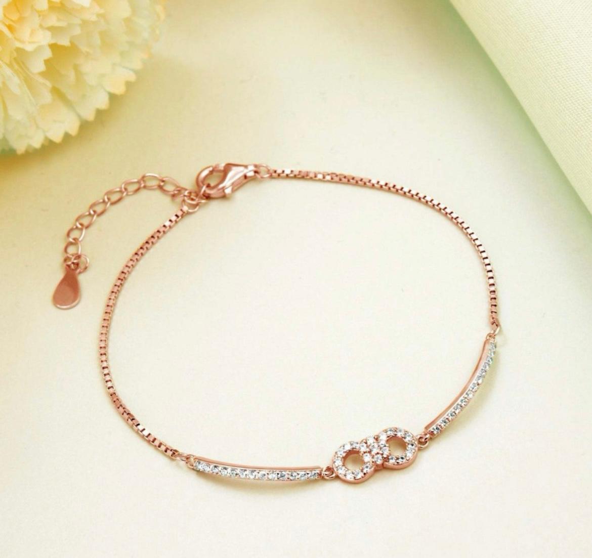 INFINITY ROSE GLOW BRACELET