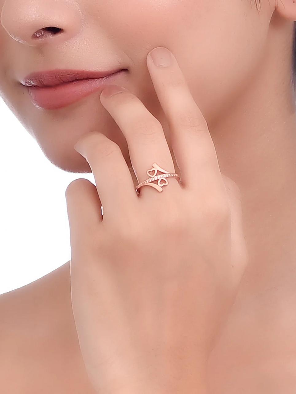 Evara’s Twin Heart Harmony Ring