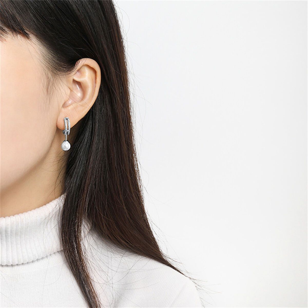 Pearl Luxe Layers (your 5-in-1 multi-way pearl silver earrings)