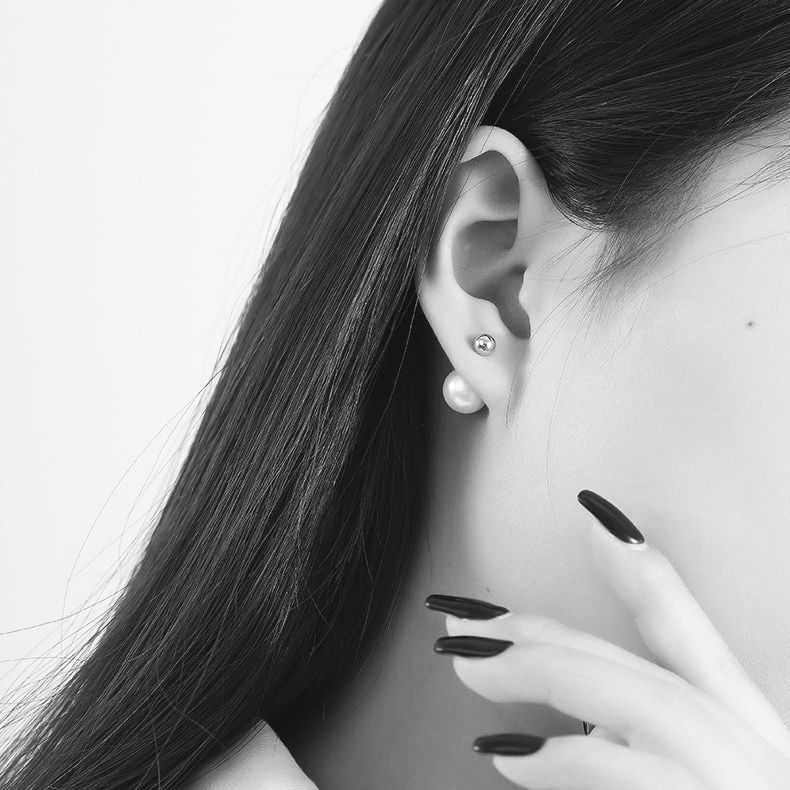 Pearl Luxe Layers (your 5-in-1 multi-way pearl silver earrings)