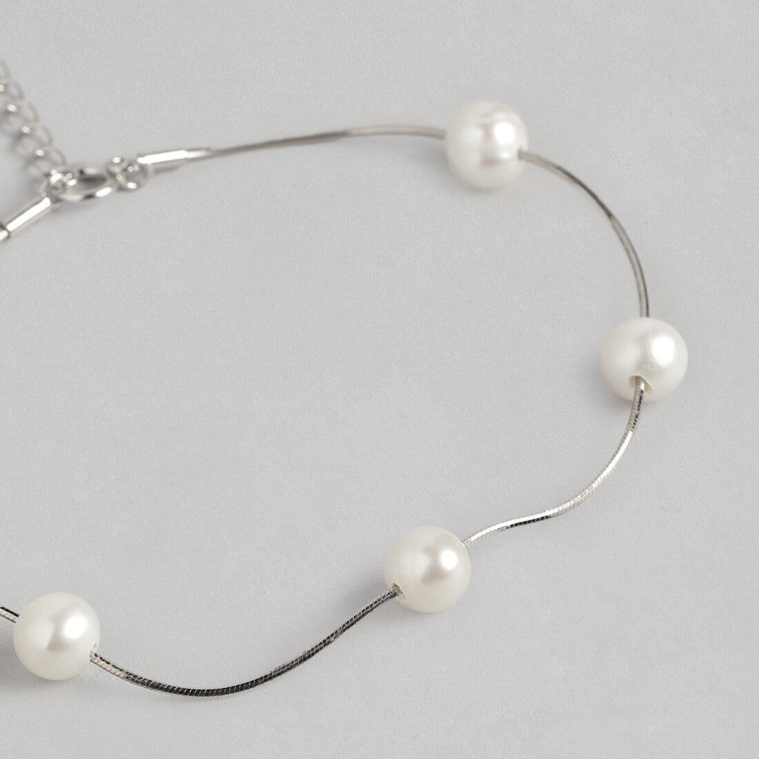 Pearl Orbit Bracelet Silver Version