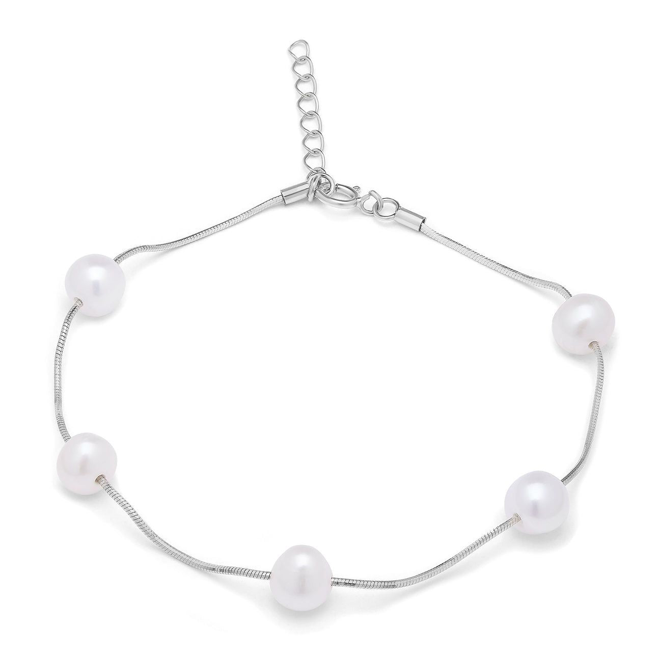 Pearl Orbit Bracelet Silver Version