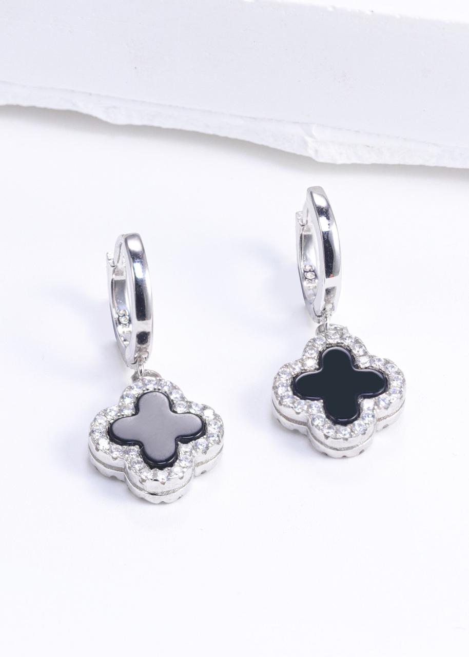 Two way Calm Clover Drop Earrings