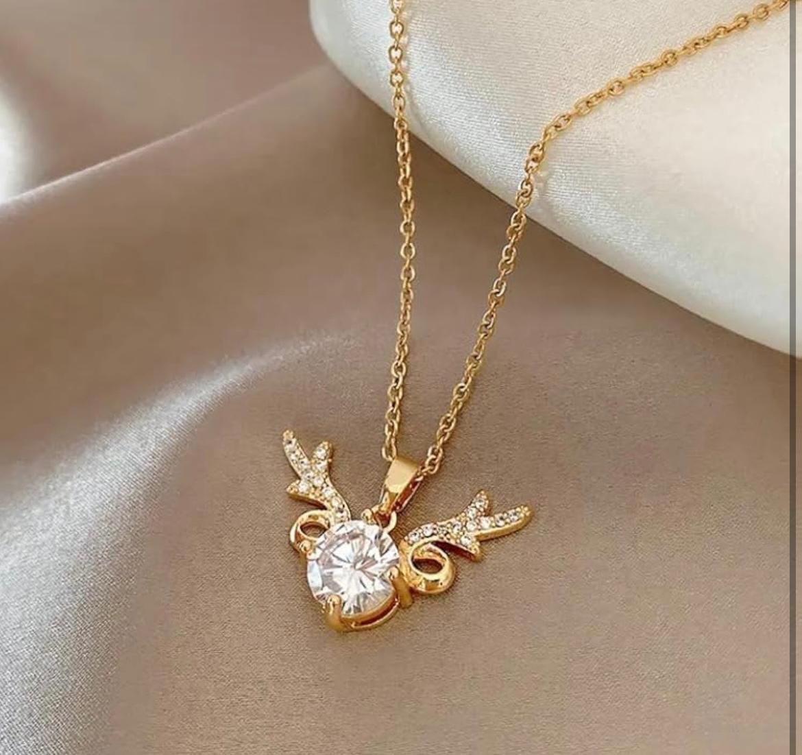 Mystic Reindeer Horn Pendant