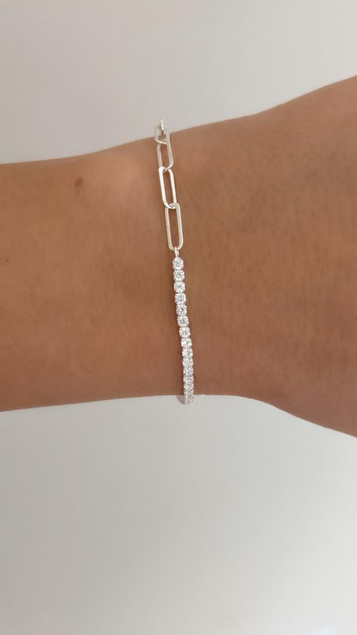 Half Tennis Bracelet