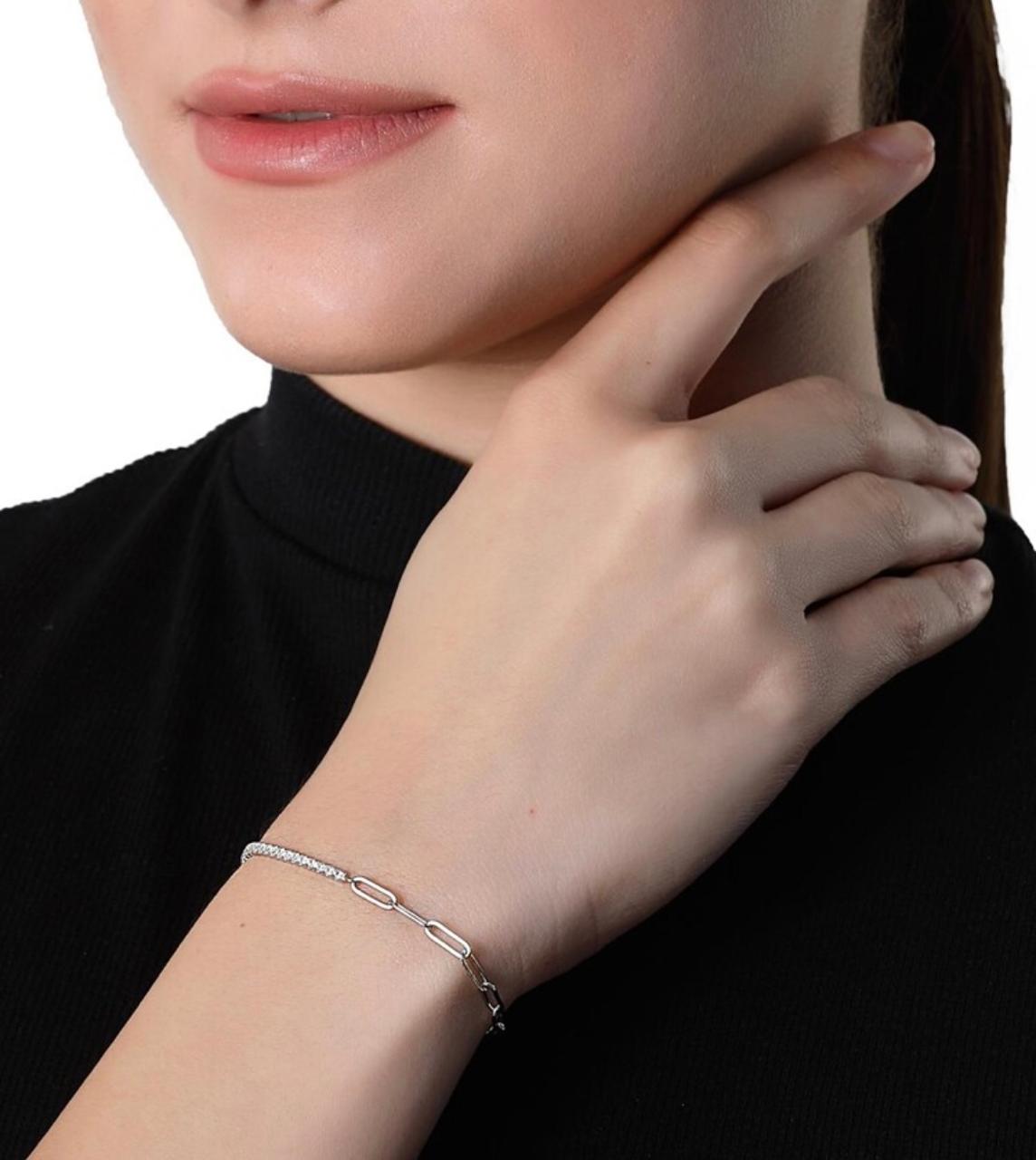 Half Tennis Bracelet