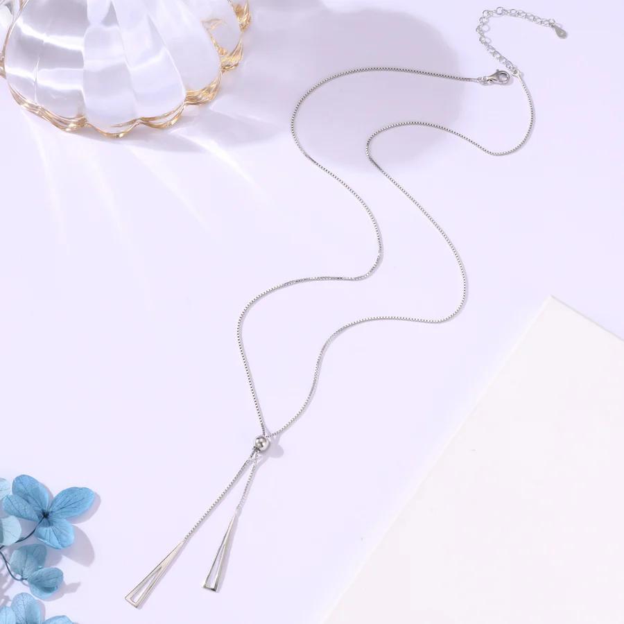 Symmetry Triad Pull Adjustable Necklace