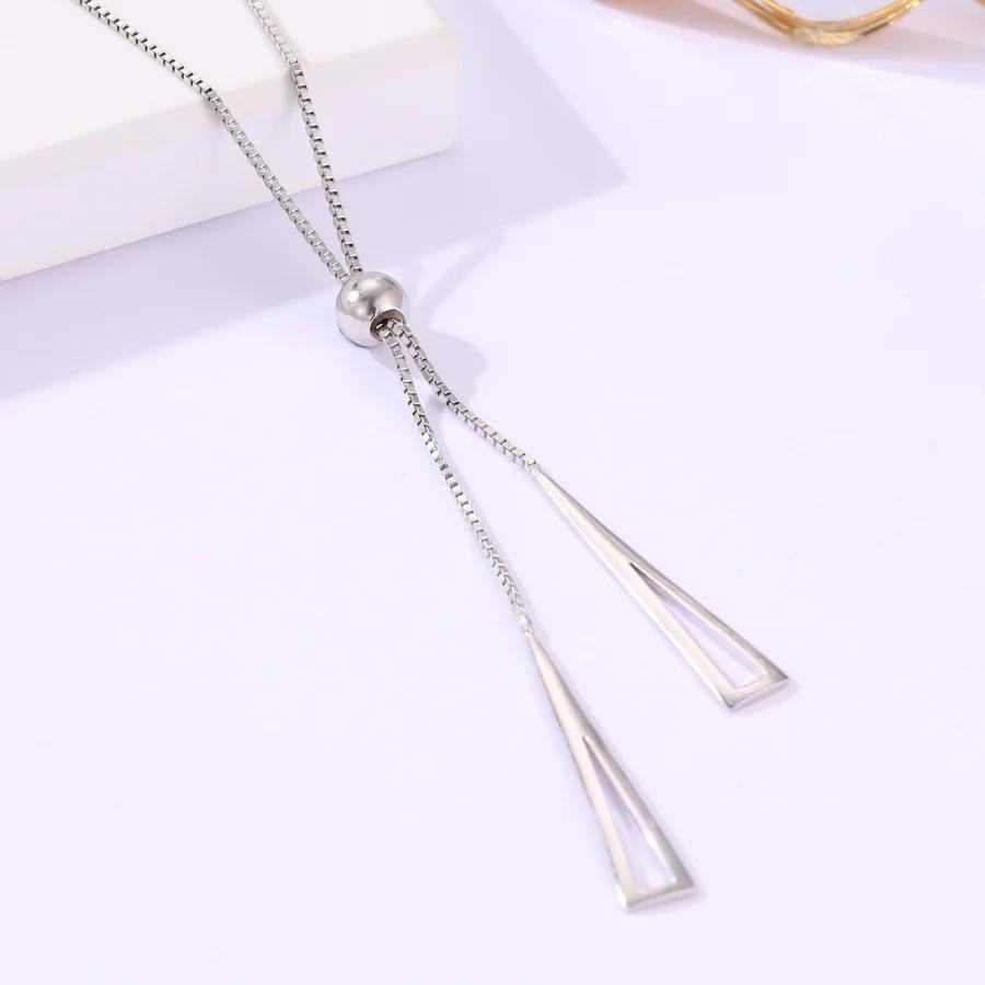 Symmetry Triad Pull Adjustable Necklace