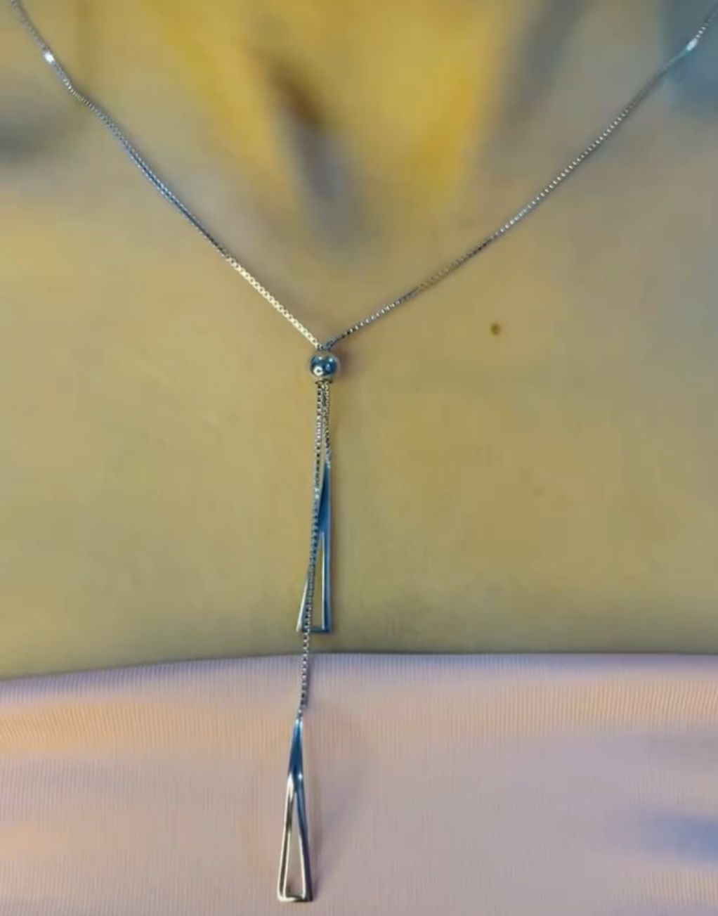 Symmetry Triad Pull Adjustable Necklace