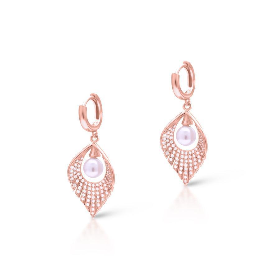 Evara’s Pearl Petal Earrings