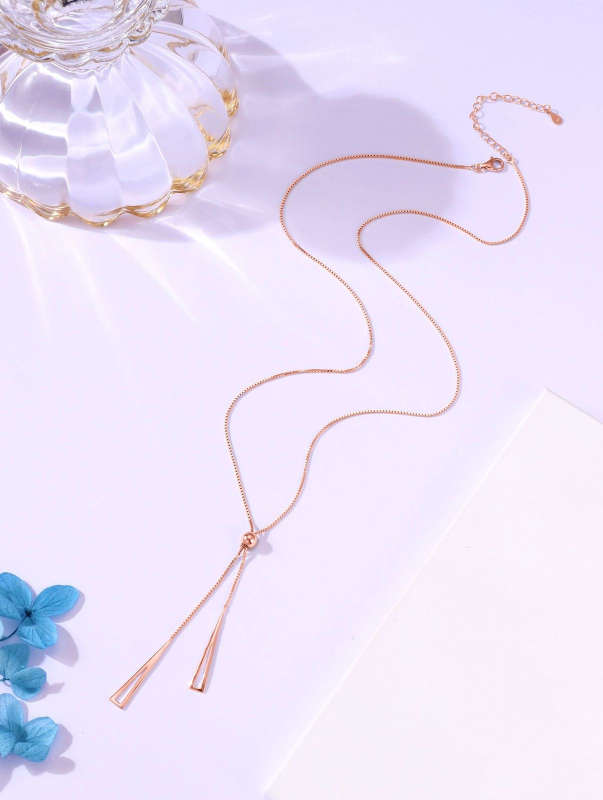 Symmetry Triad Pull Adjustable Necklace