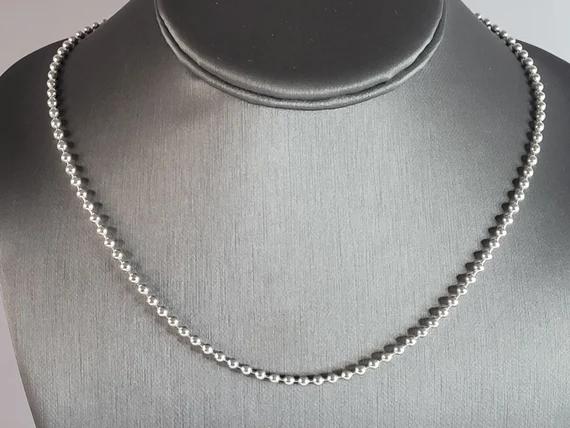 Pure Silver Bead Chain