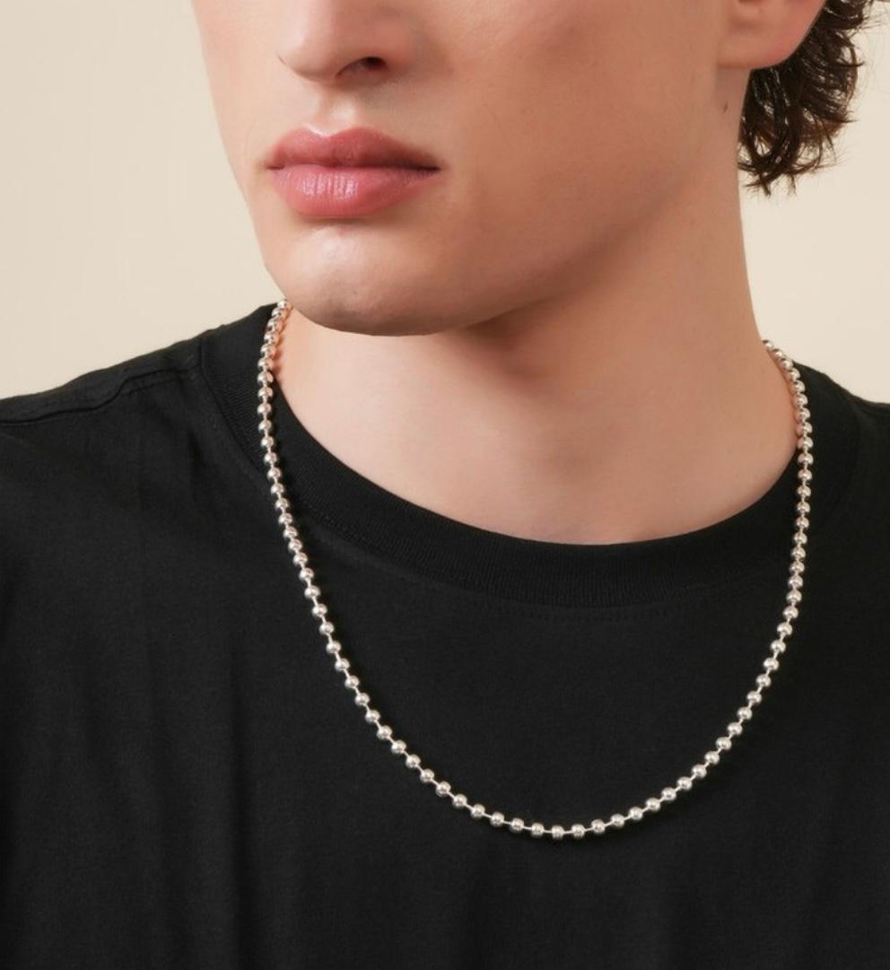 Pure Silver Bead Chain