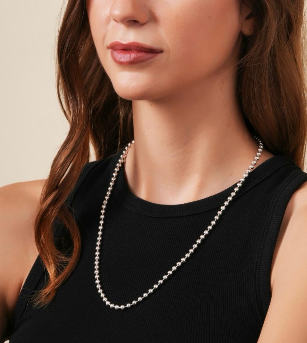 Pure Silver Bead Chain